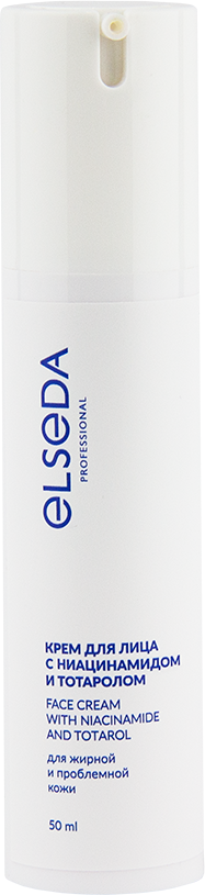 Крем для лица с ниацинамидом и тотаролом для жирной и проблемной кожи 50 мл.