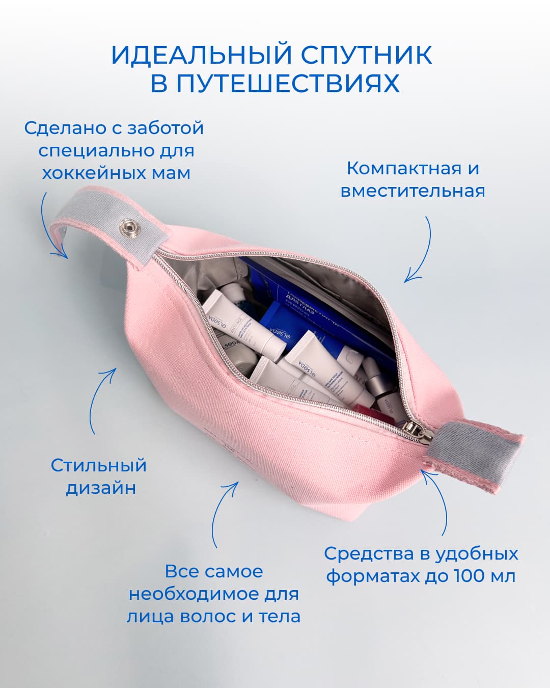 Travel набор с косметичкой Hockey Mom